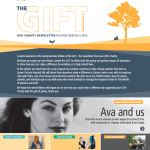 The Gift – a warm welcome to our new look Spring/Summer newsletter
